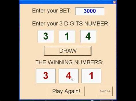 3digit|3 digit mid lottery.